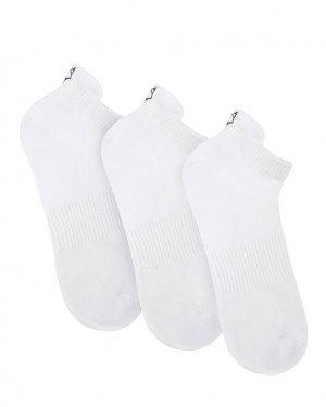 Naked Wolfe 3 Pack Mens Egyptian Cotton Ankle Socks Nogavice Moški Bele Slovenija | H4D-5624