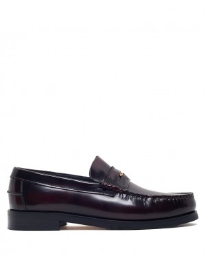 Naked Wolfe Riviera Box Loafers Moški Bordo Slovenija | K4P-0230