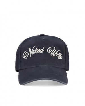 Naked Wolfe Signature Unconstructed Cap Klobuki Moški Temno Modre Slovenija | N6T-1761