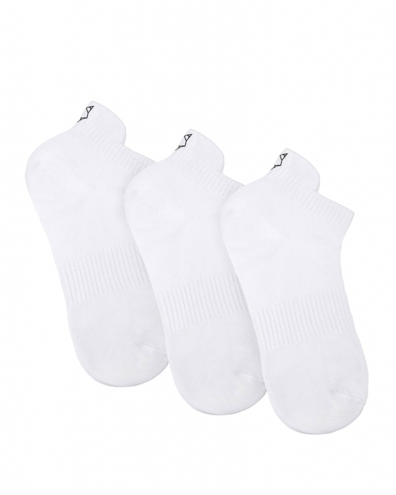 Naked Wolfe 3 Pack Womens Egyptian Cotton Ankle Socks Nogavice Ženski Bele Slovenija | W3F-0288