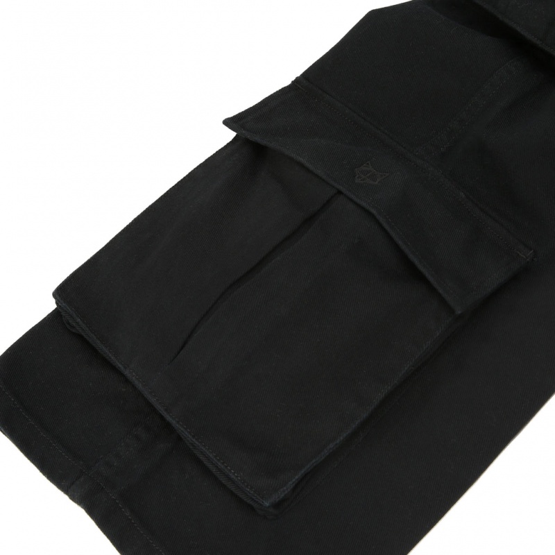 Naked Wolfe Baggy Pocket Cargo Pants Hlače Moški Črne Slovenija | Y7Q-1527