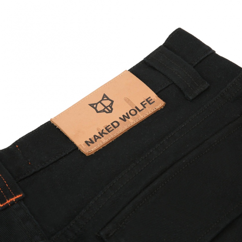 Naked Wolfe Baggy Pocket Cargo Pants Hlače Moški Črne Slovenija | Y7Q-1527