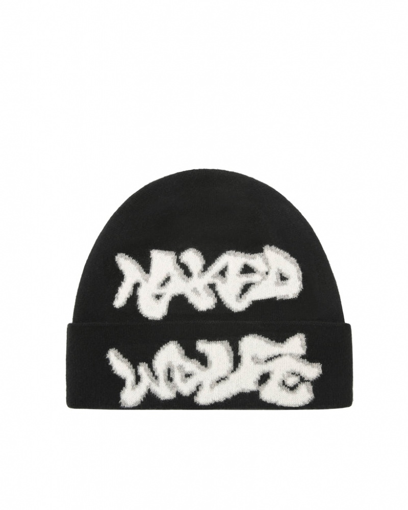 Naked Wolfe Black Beanie Klobuki Moški Črne Slovenija | Z1A-3666