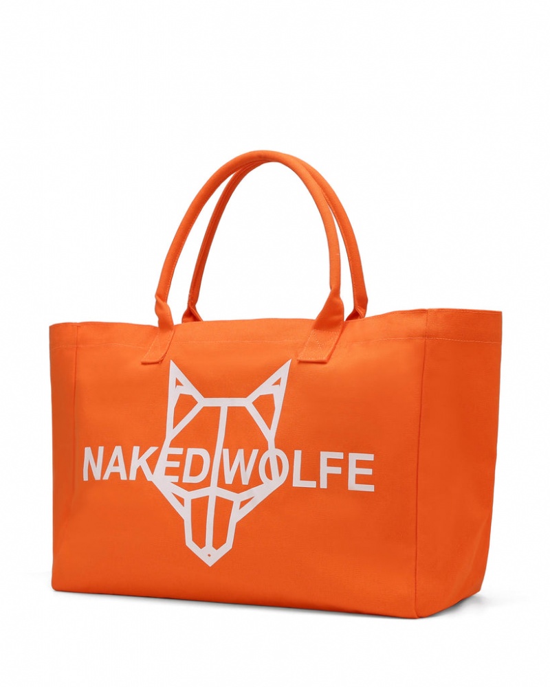 Naked Wolfe Canvas Tote Bag Torbe Ženski Oranžne Slovenija | W2L-5662