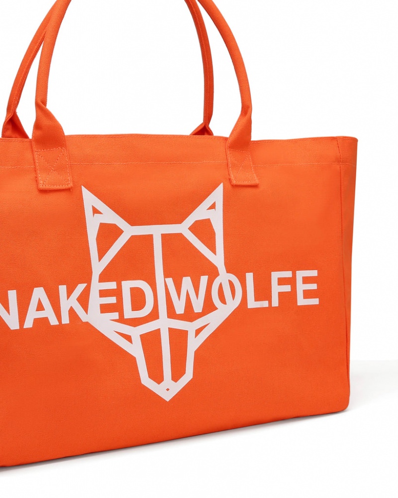 Naked Wolfe Canvas Tote Bag Torbe Ženski Oranžne Slovenija | W2L-5662