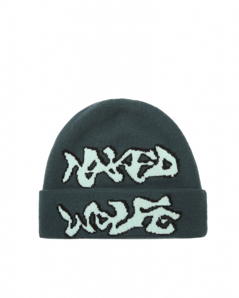 Naked Wolfe Ice Beanie Klobuki Moški Modre Slovenija | A4C-7214