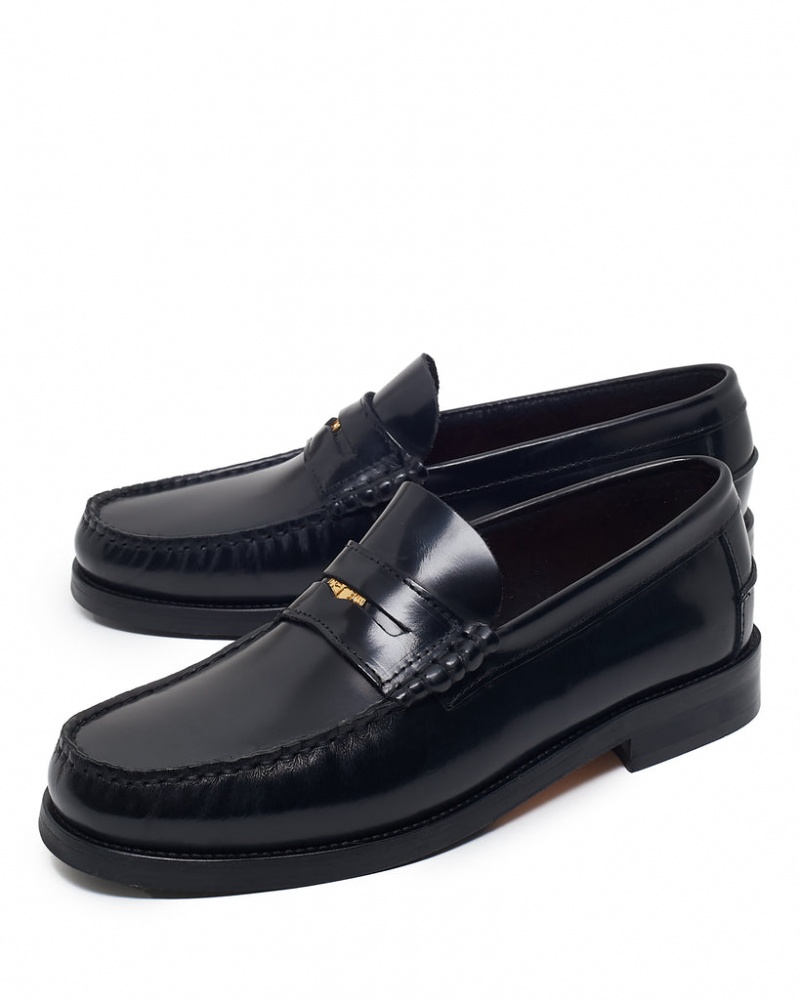 Naked Wolfe Riviera Box Loafers Moški Črne Slovenija | H4W-2907