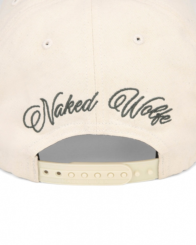 Naked Wolfe Signature Unconstructed Cap Klobuki Moški Bež Slovenija | A3T-7648