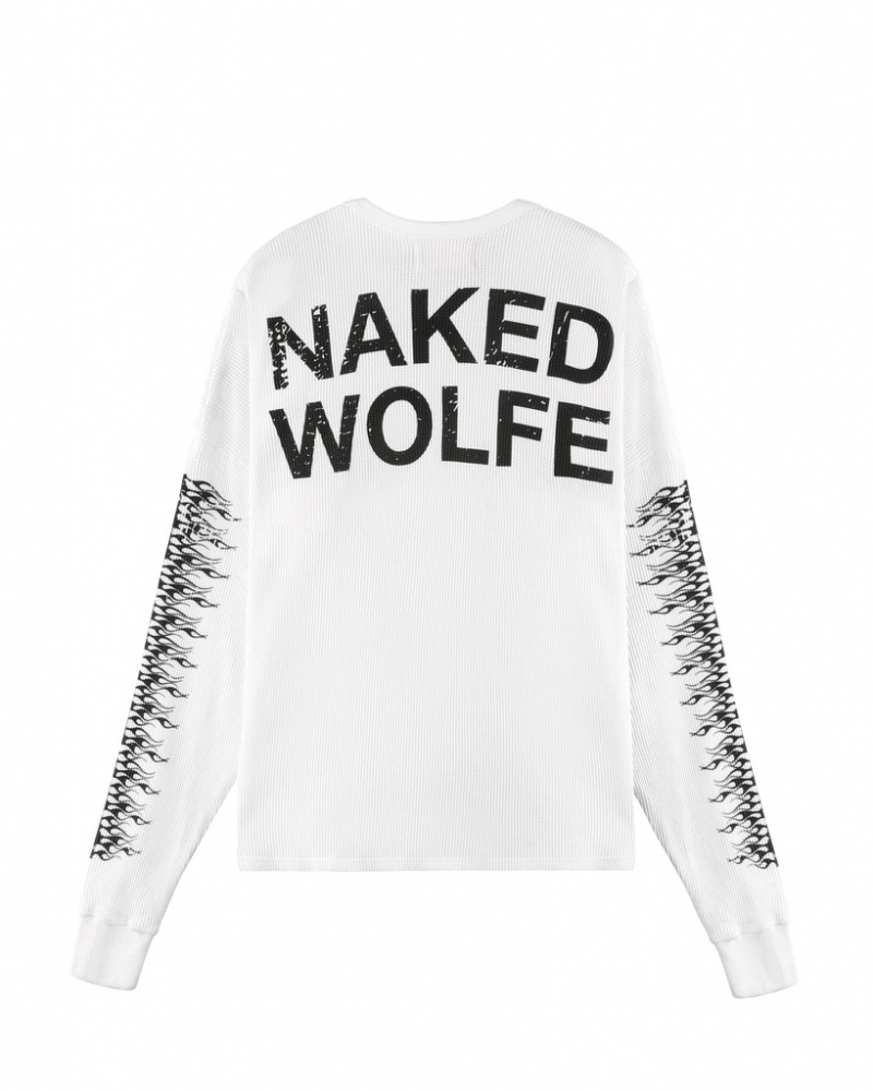 Naked Wolfe Thermal Majice Moški Bele Slovenija | E4R-4290